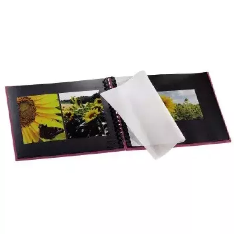Álbum de fotografias Hama rosa 100 folhas 10 x 15 encadernação em espiral
