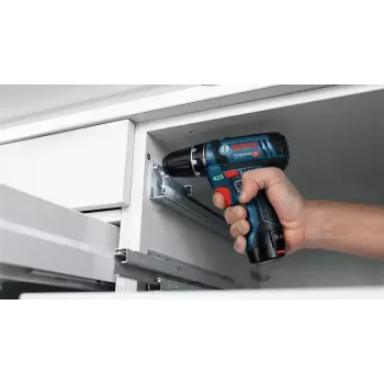 Parafusadeira Bosch GSR 12V-15, punho de pistola, 12V, 400/1300 rpm