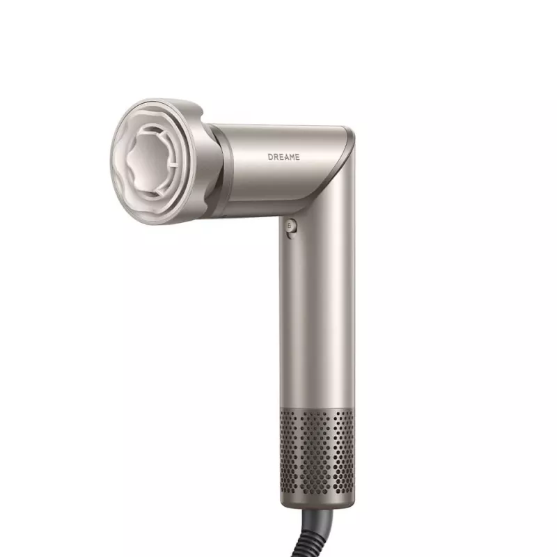 Secador de cabelo Dreame Dazzle 1400 W — motor 110000 rpm, 3 níveis de calor, máx. 90°C, dourado