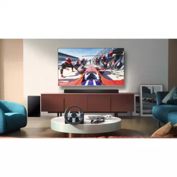 Barra de som TCL Q75H 620W 5.1.2 canais com subwoofer ativo sem fios, HDMI 2.1, Bluetooth 5.3, Wi-Fi 5, 1040×110×58 mm