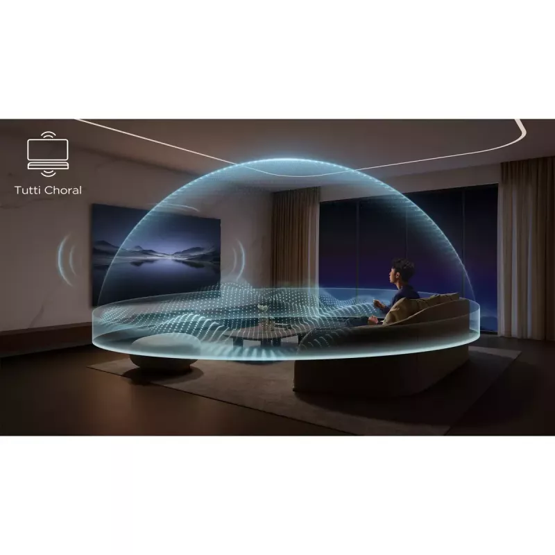 Barra de som TCL Q75H 620W 5.1.2 canais com subwoofer ativo sem fios, HDMI 2.1, Bluetooth 5.3, Wi-Fi 5, 1040×110×58 mm