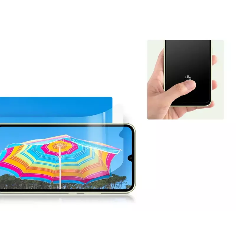 Proteção de ecrã Samsung EF-UA346 transparente para Galaxy A34 5G, transparente, 2 unid., compatível com ecrã de 6,6