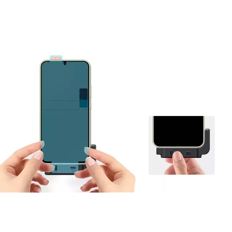 Proteção de ecrã Samsung EF-UA346 transparente para Galaxy A34 5G, transparente, 2 unid., compatível com ecrã de 6,6