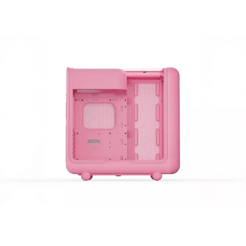 Caixa de PC Mid-Tower HYTE X50 Strawberry Milk, modelo CS-HYTE-X50G-SM
