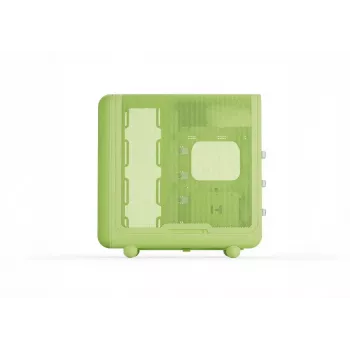 Caixa Mid-Tower HYTE X50 Matcha Milk – suporte ATX/mATX/Mini-ITX, vidro temperado, I/O frontal