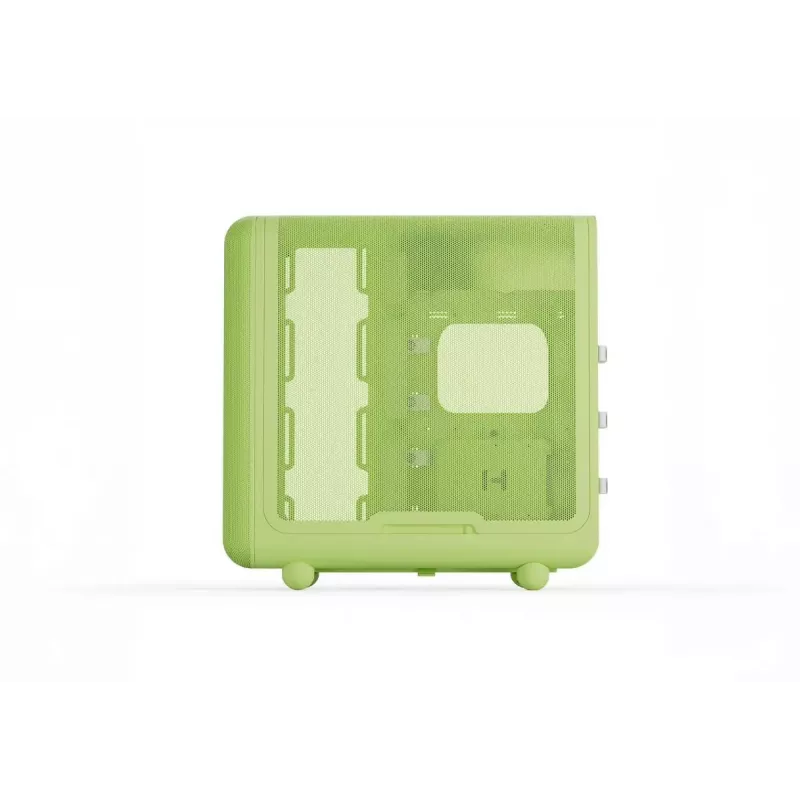 Caixa Mid-Tower HYTE X50 Matcha Milk – suporte ATX/mATX/Mini-ITX, vidro temperado, I/O frontal