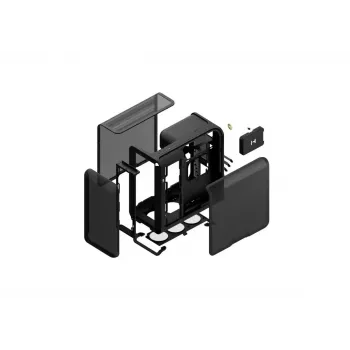 Caixa de PC Mid-Tower HYTE X50 AIR Pitch Preto