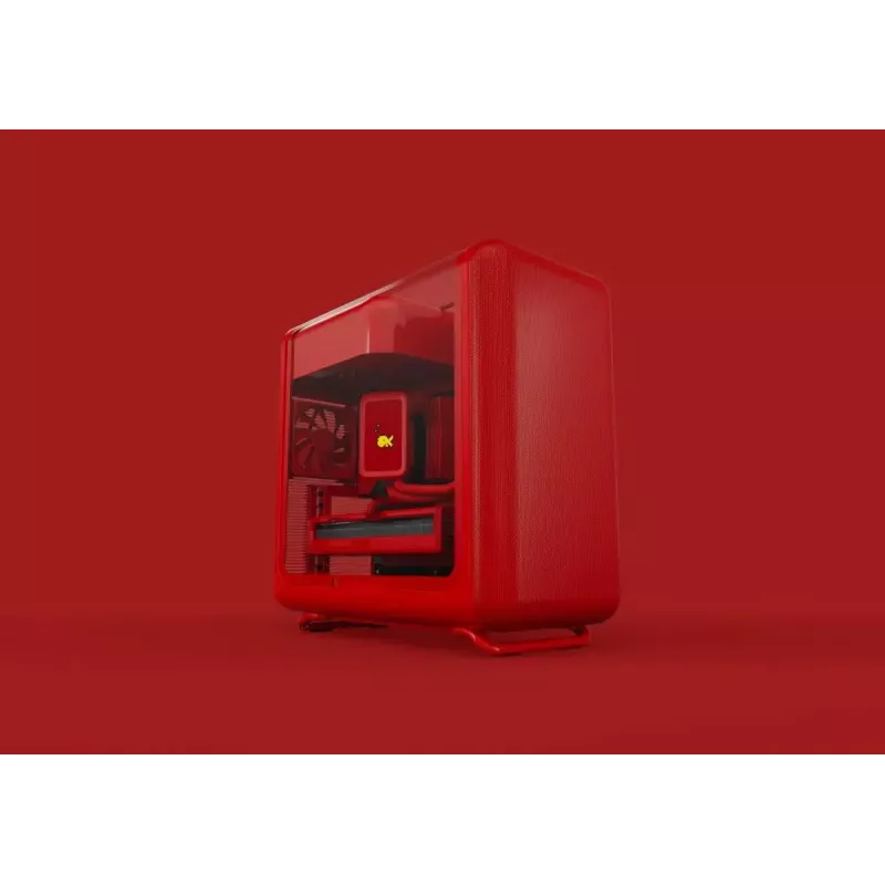 Caixa de PC Mid-Tower HYTE X50 (Cherry) — HYTE X50 CAIXA MID-TOWER CHERRY