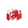 Caixa de PC Mid-Tower HYTE X50 (Cherry) — HYTE X50 CAIXA MID-TOWER CHERRY
