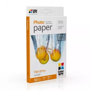 Papel fotográfico brilhante Colorway PG1800504R