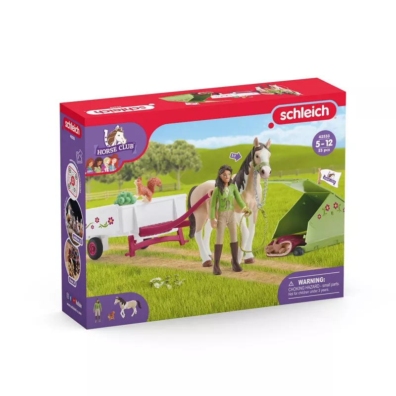Ação/Aventura Schleich HORSE CLUB Aventura de campismo da Sarah