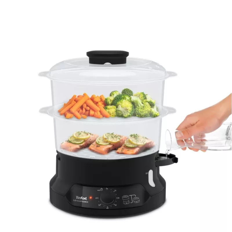 Vaporizador Tefal Minicompact VC139810 2 cestos autónomo 800 W preto
