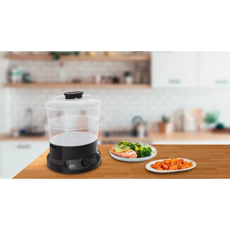 Vaporizador Tefal Minicompact VC139810 2 cestos autónomo 800 W preto