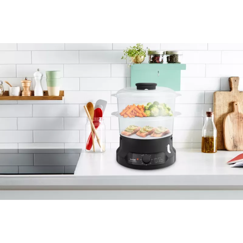Vaporizador Tefal Minicompact VC139810 2 cestos autónomo 800 W preto