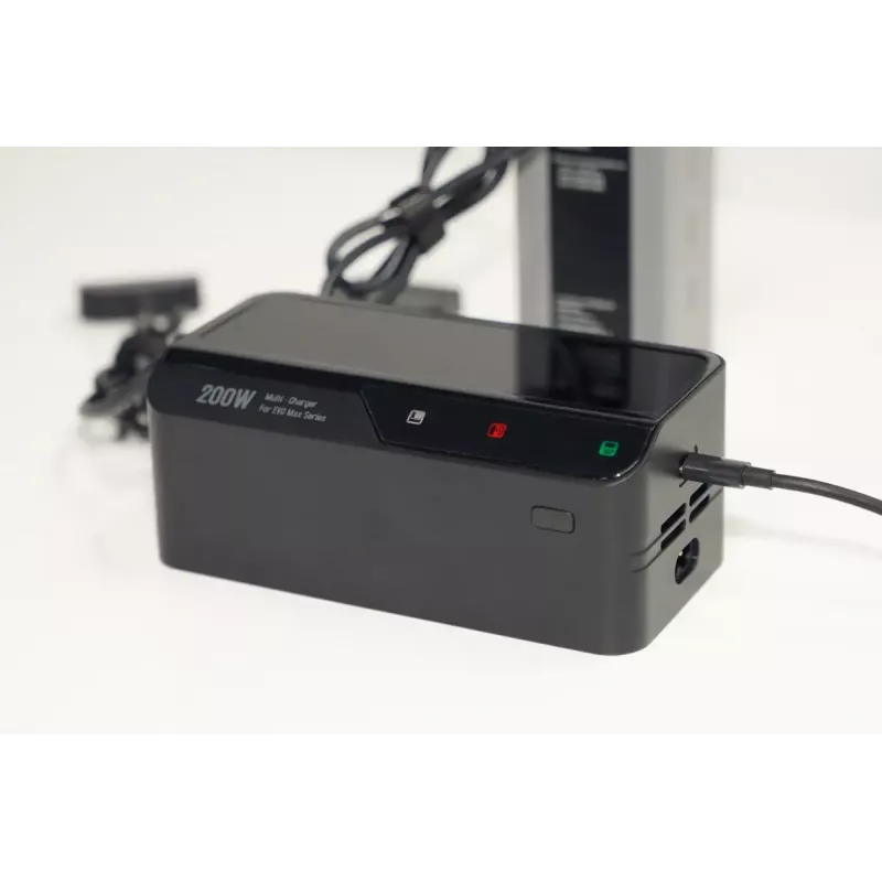 Carregador Autel multi-carregador para série EVO Max modelo 102002545 — 3 baterias, USB-C, potência de carregamento 120 W, entrada 100–240 V