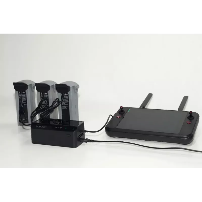 Carregador Autel multi-carregador para série EVO Max modelo 102002545 — 3 baterias, USB-C, potência de carregamento 120 W, entrada 100–240 V