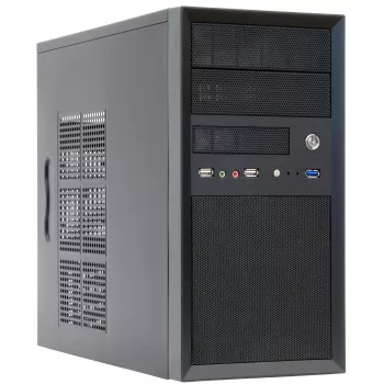 Caixa de computador Chieftec CT-01B-OP Mini Tower preto