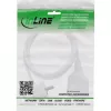 Cabo de extensão elétrica InLine tipo F angular, branco, 7 m