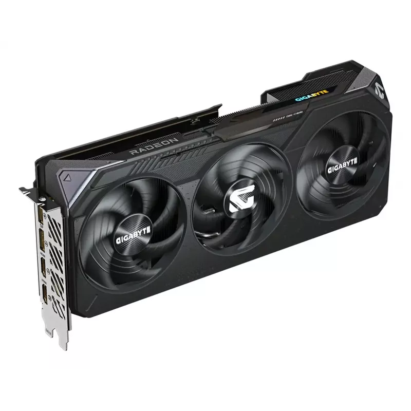 Placa gráfica GIGABYTE Radeon RX 9070 GAMING 16GB — 16GB GDDR6, 256-Bit, PCIe 5.0, 2520 MHz frequência do núcleo, 2×DisplayPort, 2×HDMI