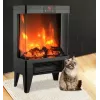 Aquecedor elétrico Carruzzo Q20P Radiador a óleo, 1800 W, 15–45 °C, caixa de vidro, controlo remoto/app/touch, temporizador 1–12 h, montagem na parede ou no chão, preto