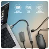Hub USB AXAGON HUE-STA — barra de alumínio de 4 portas, 1× USB-A 5 Gbit/s + 2× USB-A e 1× USB-C 480 Mbit/s, host USB-A, cinzento