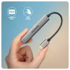 Hub USB AXAGON HUE-STC, barra de alumínio de 4 portas, 1x USB-A 5 Gbit/s + 2x USB-A e 1x USB-C 480 Mbit/s, host USB-C, cabo de 12 cm, cinzento