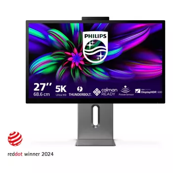 Monitor Philips Brilliance 27E3U7903/00 68,6 cm (27 polegadas) 5120 x 2880 píxeis 5K Ultra HD LCD cinzento