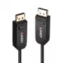 Lindy 10m Cabo híbrido de fibra ótica DP 2.0 UHBR10, 10 m, DisplayPort, DisplayPort, macho, macho, 7680 x 4320 píxeis