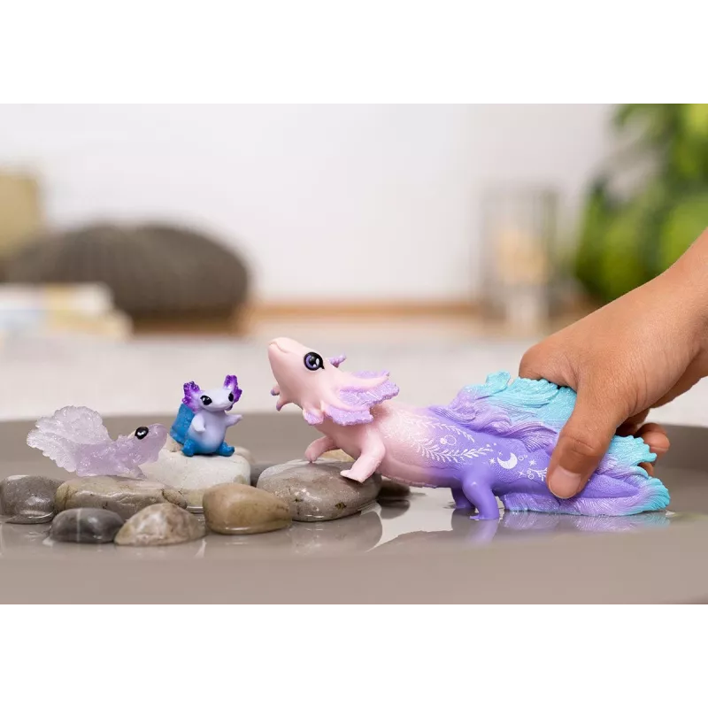 Schleich BAYALA Axolotl Discovery Set conjunto de brincar para crianças a partir dos 5 anos, multicolor