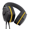 Headset gaming com fios TRUST 25784 com arco de cabeça, 20–20.000 Hz, cabo de 1,2 m, preto/amarelo