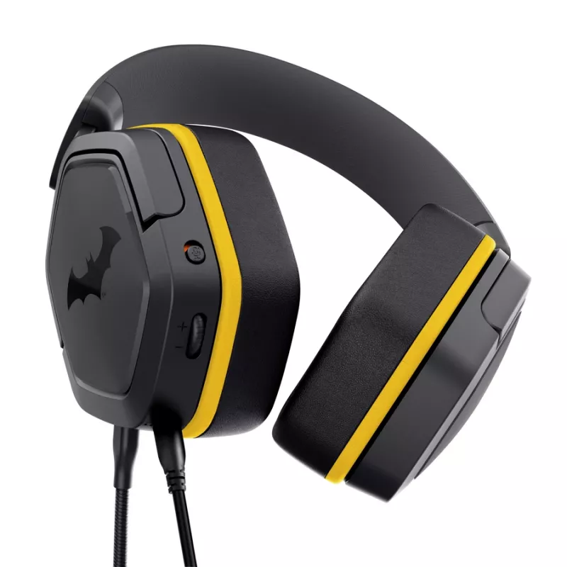 Headset gaming com fios TRUST 25784 com arco de cabeça, 20–20.000 Hz, cabo de 1,2 m, preto/amarelo