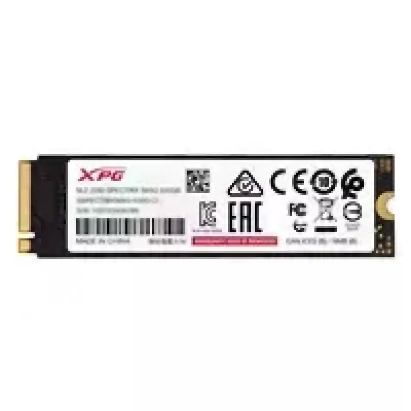 SSD ADATA XPG SPECTRIX S65G 500GB PCIe Gen4x4 M.2 2280 NVMe leitura 5000 MB/s escrita 2700 MB/s
