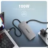 Axagon HMC-CUB83X2 Hub USB 10Gbps, 2x USB-A, USB-C, HDMI e DP 4K/144Hz, RJ-45, PD 100W