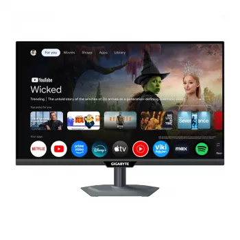 Monitor inteligente GIGABYTE M27QS 27 polegadas 2K QHD — 2560x1440, 180Hz, 1ms, 350 cd/m², FreeSync, DisplayHDR400, HDMI 2.0, DP 1.4