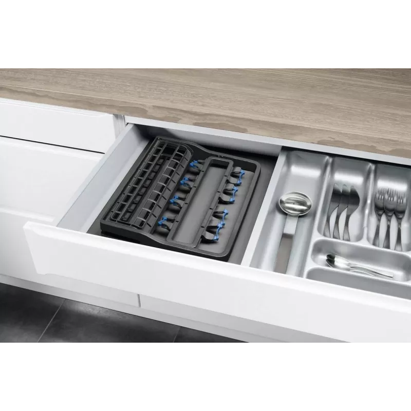 Suporte para copos de vinho Electrolux 9029795540 — preto, para 8 copos, H260×B220×T330 mm