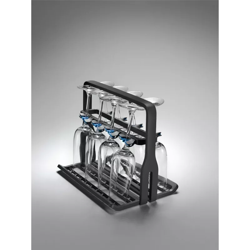 Suporte para copos de vinho Electrolux 9029795540 — preto, para 8 copos, H260×B220×T330 mm
