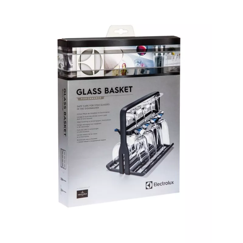 Suporte para copos de vinho Electrolux 9029795540 — preto, para 8 copos, H260×B220×T330 mm