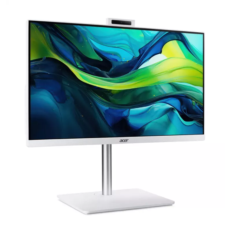 PC All-in-One Acer Aspire C24A-GRPL Intel Core 5 120U 5 GHz 23,8 polegadas Full HD 16 GB DDR4 512 GB SSD Windows 11 Home branco