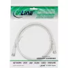Cabo SAT InLine com dupla blindagem, atenuação extremamente baixa, 2x conector fêmea F, >75dB, branco, 2m