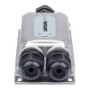 Extensor PoE++ Gigabit antivandalismo para exterior de 2 portas Intellinet, duas portas de 30 W, estende PoE até 100 m, orçamento de potência de 60 W, compatível com IEEE 802.3bt (4PPoE), à prova de água IP67, certificado IK10, caixa metálica