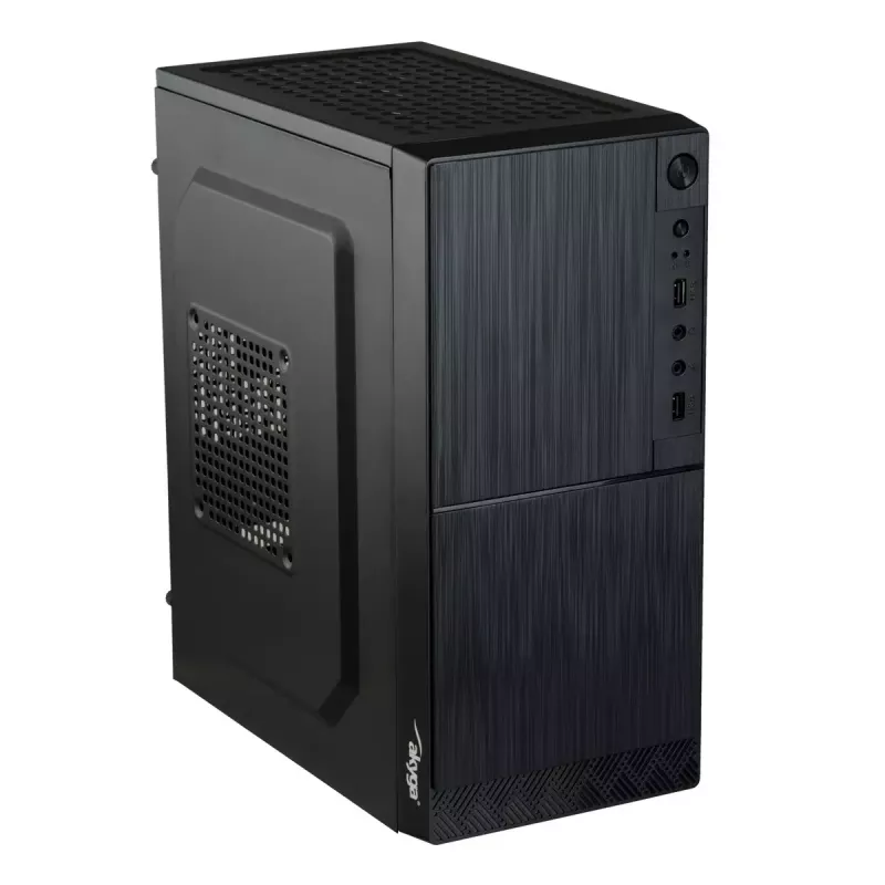 Caixa de PC Micro-ATX Akyga AK35BK, Micro ATX / Flex ATX / Mini ITX, 2x USB 2.0, sem fonte de alimentação, preto