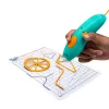 Caneta 3D 3Doodler Start Plus conjunto de extensão 0,77 mm turquesa