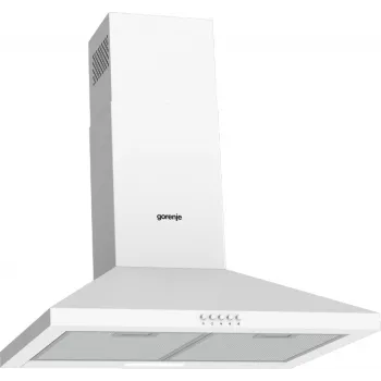 Exaustor Gorenje KH60A F2LB WH WHC629E4W RL_G400, 450 m³/h, recirculação/extração, C, A, B, 65 dB