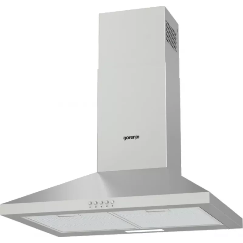 Exaustor Gorenje KH60A F2LB SS WHC629E4X RL_G400, 450 m³/h, extração/recirculação, C, A, B, 65 dB