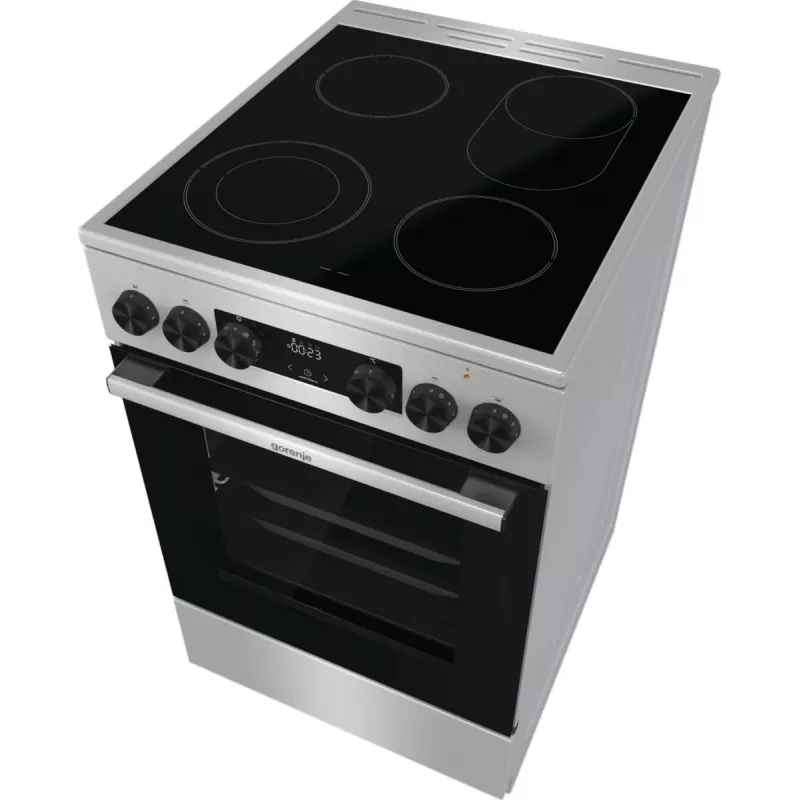 Fogão Gorenje GECS5C70XA fogão independente elétrico placa vitrocerâmica aço inoxidável