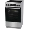 Fogão Gorenje GECS5C70XA fogão independente elétrico placa vitrocerâmica aço inoxidável