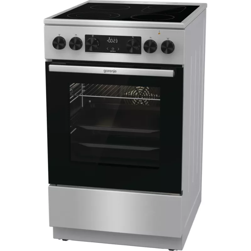 Fogão Gorenje GECS5C70XA fogão independente elétrico placa vitrocerâmica aço inoxidável