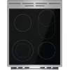 Fogão Gorenje GECS5C70XA fogão independente elétrico placa vitrocerâmica aço inoxidável