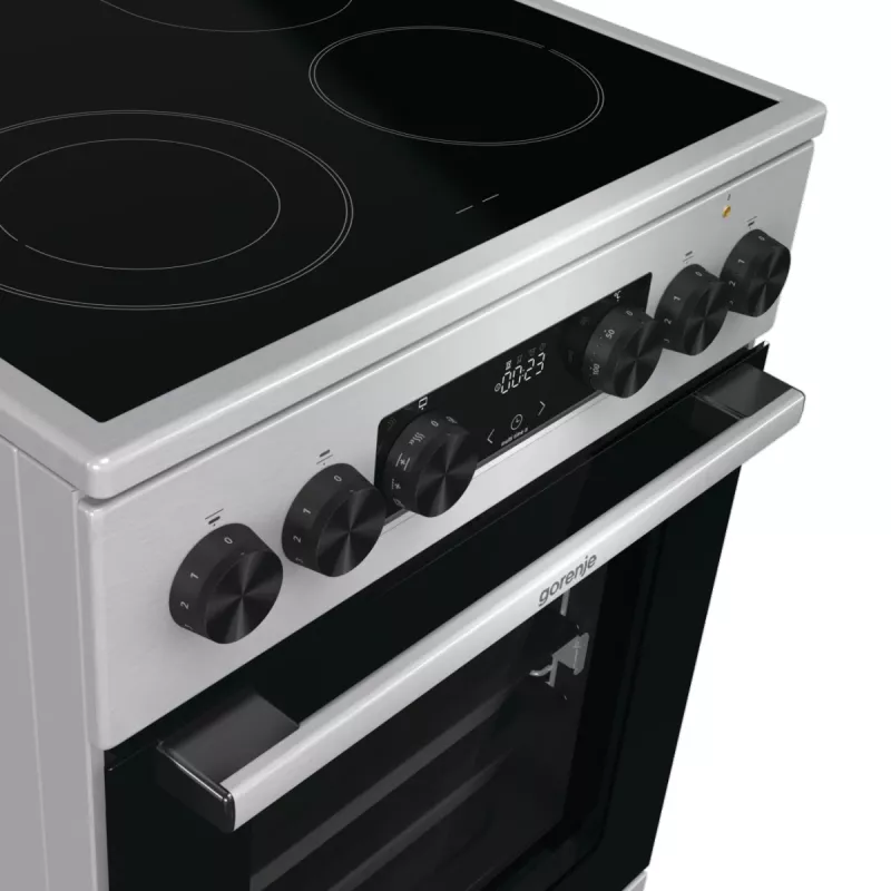 Fogão Gorenje GECS5C70XA fogão independente elétrico placa vitrocerâmica aço inoxidável