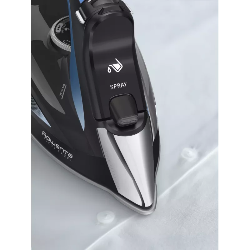 Ferro de engomar a vapor Rowenta DW5310 Microsteam 400 HD base de engomar laser 2700 W preto, azul